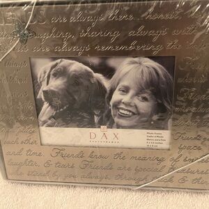 ✨ DAX Silver Metal Photo Frame - Friends Theme, 5x3.5. New in Box!